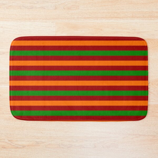Item preview, Orange And Green Stripes Design Red  designed and sold by PatternTitan.
