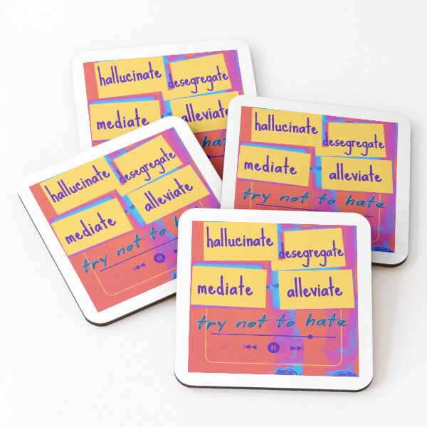 Item preview, INXS Mediate Try Not To Hate - Kick Album Lyrics Art designed and sold by pulse_retail.