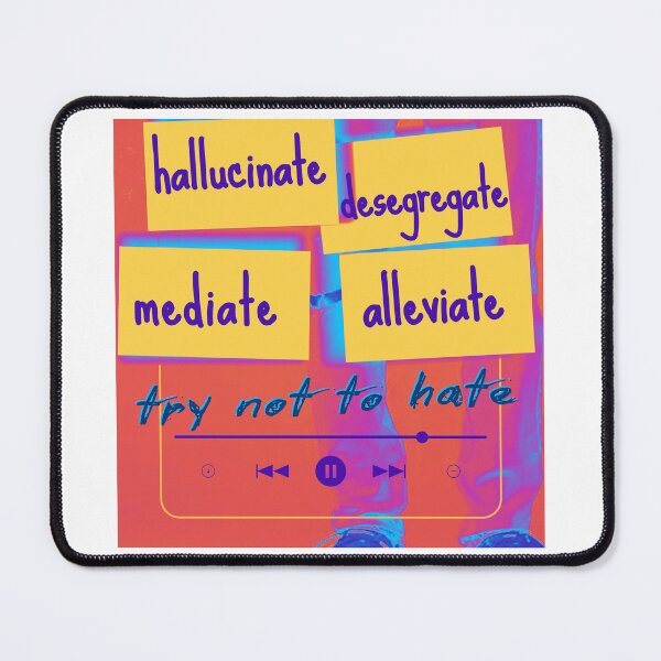 Item preview, INXS Mediate Try Not To Hate - Kick Album Lyrics Art designed and sold by pulse_retail.