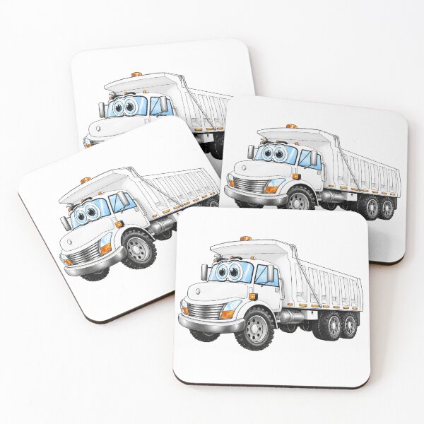 Item preview, White Dump Truck Cartoon designed and sold by Scott Hayes.