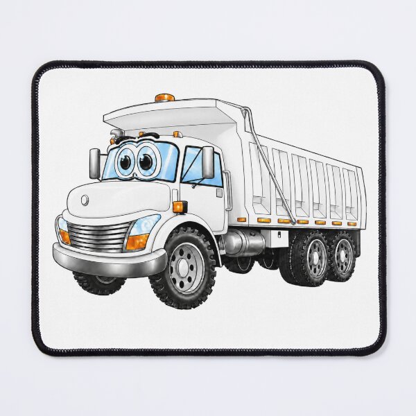 Item preview, White Dump Truck Cartoon designed and sold by Scott Hayes.