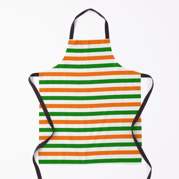 Item preview, Orange And Green Stripes Design White designed and sold by PatternTitan.