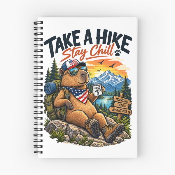Artikelvorschau, Mach eine Wanderung, Capybara – Lustiges Design für Wandern und Outdoor-Abenteuer entworfen und verkauft von HubCreates.