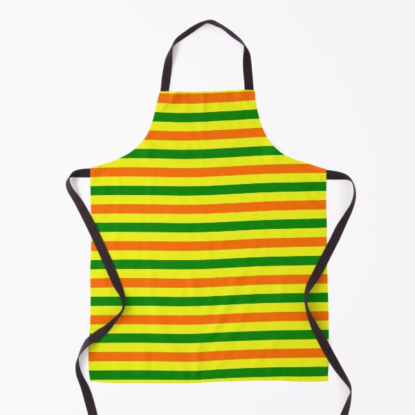 Item preview, Orange And Green Stripes Design Yellow designed and sold by PatternTitan.