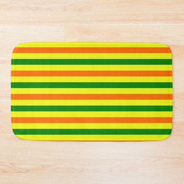 Item preview, Orange And Green Stripes Design Yellow  designed and sold by PatternTitan.