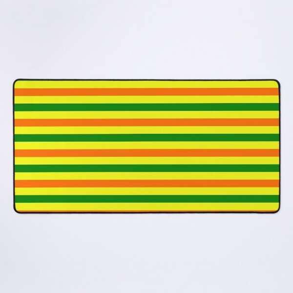 Item preview, Orange And Green Stripes Design Yellow designed and sold by PatternTitan.