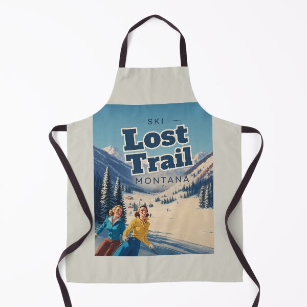 Item preview, Ski Lost Trail Montana Vintage Travel Poster designed and sold by sabrinart42.