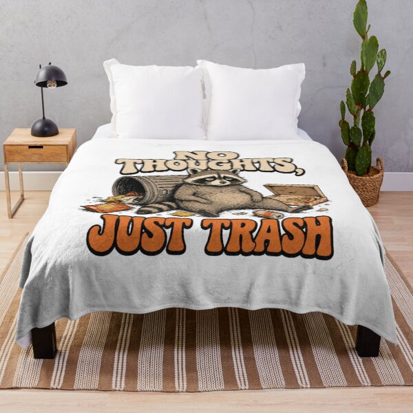 Item preview, Trash Panda No Thoughts Just Trash Funny Raccoon Meme Vintage Design designed and sold by ASMR10.