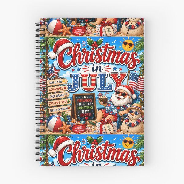 Item preview, Christmas in July – Red White Blue Holiday Cheer designed and sold by FindYouByZ.