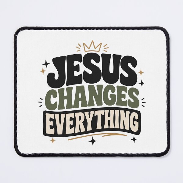 Item preview, Jesus Changes Everything Christian Shirt | Faith Typography Design designed and sold by Illustrated Faith.