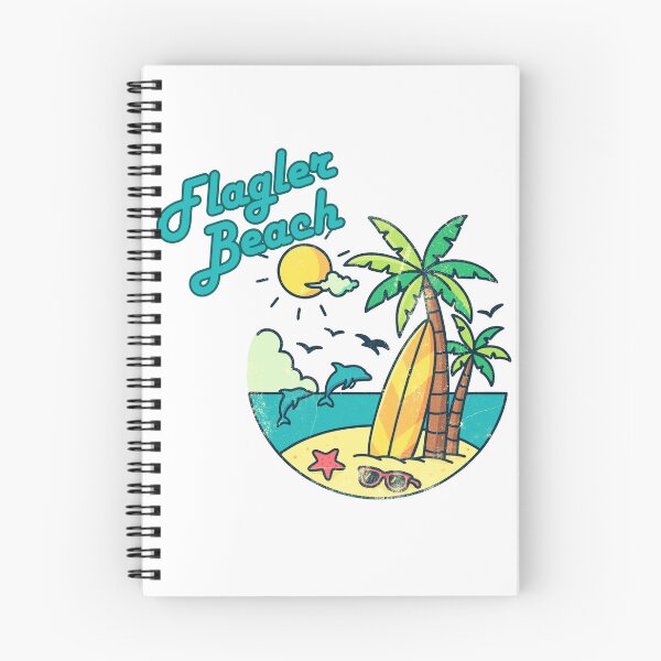 Item preview, Flagler Beach Florida Retro Badge Design | Surf & Sun Vacation Print designed and sold by DonnaRaine.