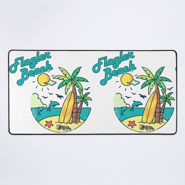 Item preview, Flagler Beach Florida Retro Badge Design | Surf & Sun Vacation Print designed and sold by DonnaRaine.