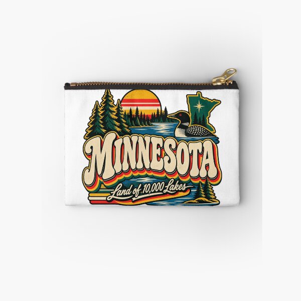 Item preview, Minnesota Land of 10,000 Lakes Vintage Loon Retro Graphic Tee designed and sold by TM DESIGNS AND MORE.