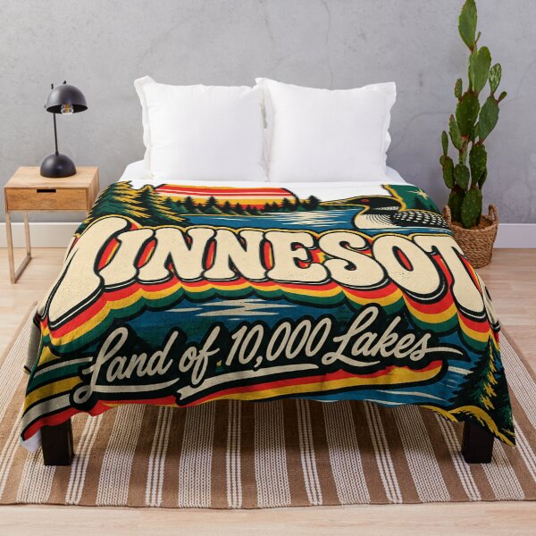 Item preview, Minnesota Land of 10,000 Lakes Vintage Loon Retro Graphic Tee designed and sold by TM DESIGNS AND MORE.
