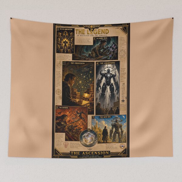Item preview, Legend of Melecous, The Discovery And The Arkeros Legacy Transcendant AI Concept Art by Xzendor7 designed and sold by Xzendor7 Digital Art Creations.