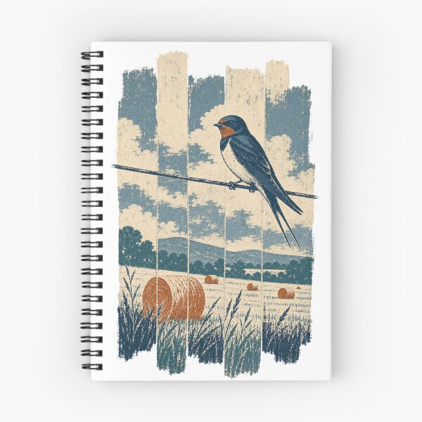 Item preview, Barn Swallow in the Hay Meadow Wild Bird Animal Portrait designed and sold by VisualArtsOasis.