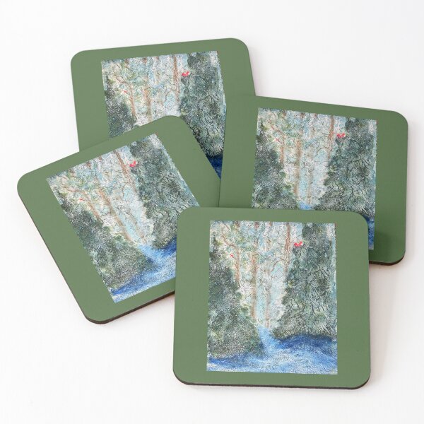 Item preview, “A Winters Walk In The Forest” In Mixed Media designed and sold by Kimberly Sells Studio.