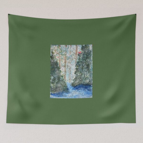 Item preview, “A Winters Walk In The Forest” In Mixed Media designed and sold by Kimberly Sells Studio.