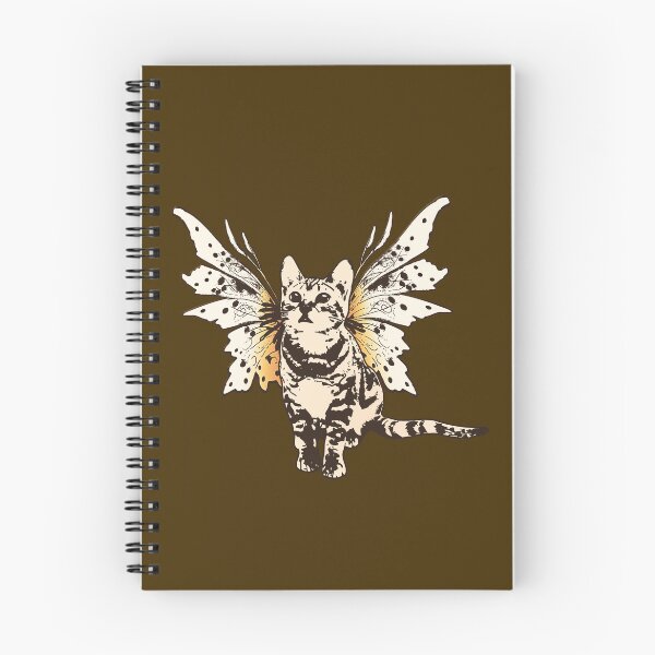 Item preview, Fairy Kitty - Sepia-Toned Cat with Butterfly Wings designed and sold by LittleMissTyne.