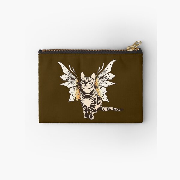Item preview, Fairy Kitty - Sepia-Toned Cat with Butterfly Wings designed and sold by LittleMissTyne.