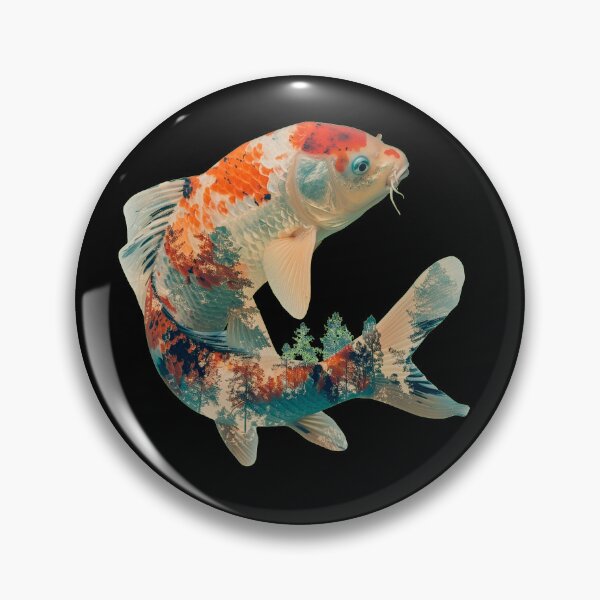 Item preview, Japanese Fish, Naturalistic Art with Forest designed and sold by JesusX24.