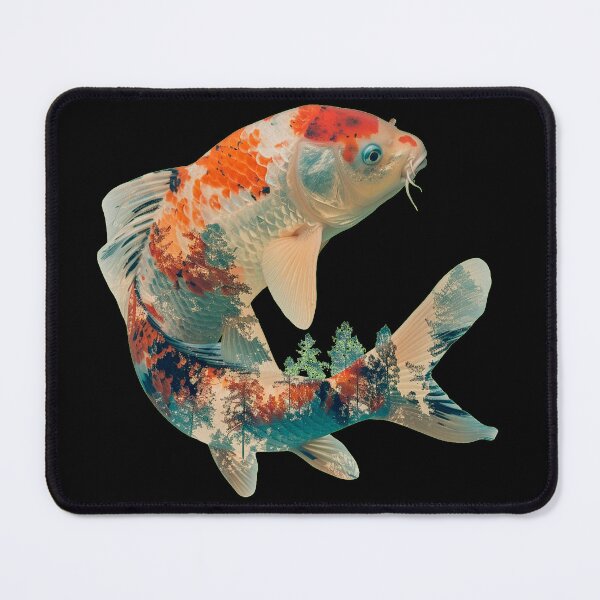 Item preview, Japanese Fish, Naturalistic Art with Forest designed and sold by JesusX24.