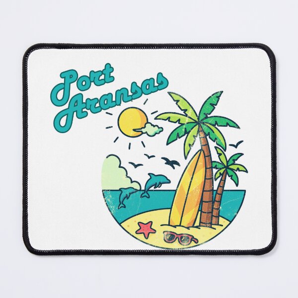Item preview, Port Aransas Texas Retro Badge Design | Surf & Sun Vacation Print designed and sold by DonnaRaine.