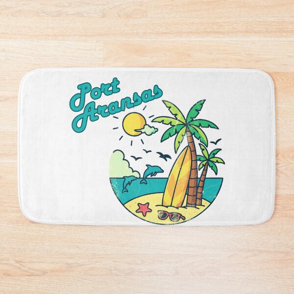 Item preview, Port Aransas Texas Retro Badge Design | Surf & Sun Vacation Print designed and sold by DonnaRaine.
