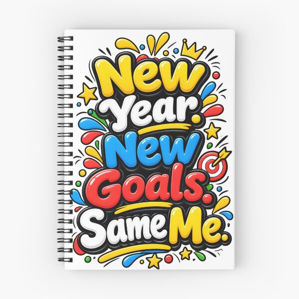 Item preview, New Year New Goals Same Me | Funny New Year Motivation Design designed and sold by FeelFreeStore.