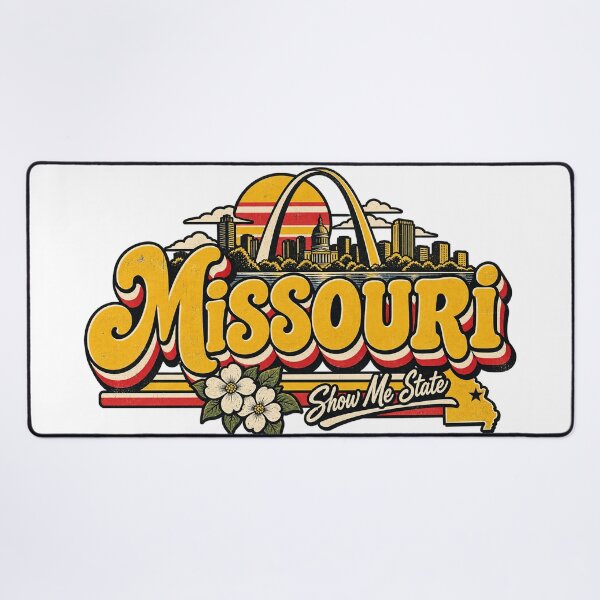 Item preview, Missouri Show Me State Vintage St Louis Gateway Arch Graphic Tee designed and sold by TM DESIGNS AND MORE.