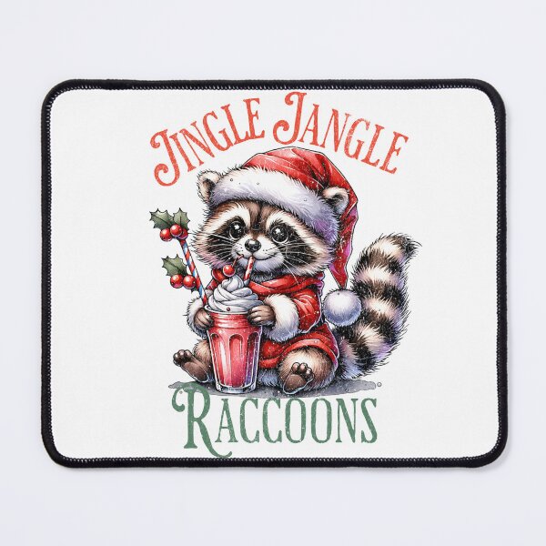 Item preview, Raccoon Christmas Jingle Jangle Funny Holiday Design designed and sold by FuzionRaptor.
