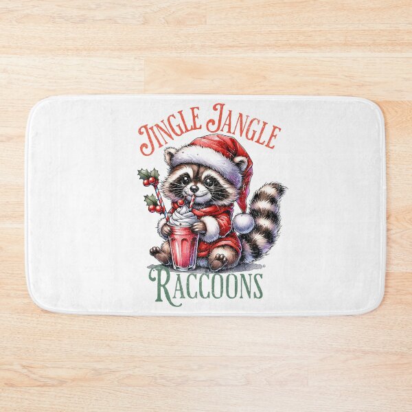 Item preview, Raccoon Christmas Jingle Jangle Funny Holiday Design designed and sold by FuzionRaptor.
