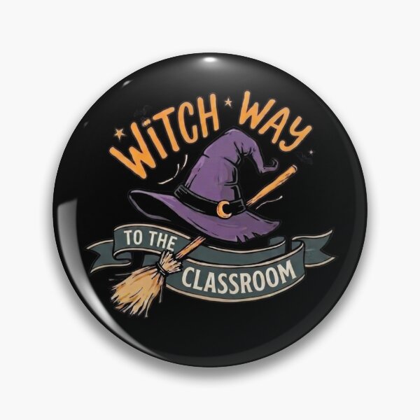 Item preview, Witch Way To The Classroom Halloween Design, Spooky School Magic, Cute Fall Classroom Art Halloween Design, Spooky School Magic, Cute Fall Classroom Art designed and sold by ByPawel.