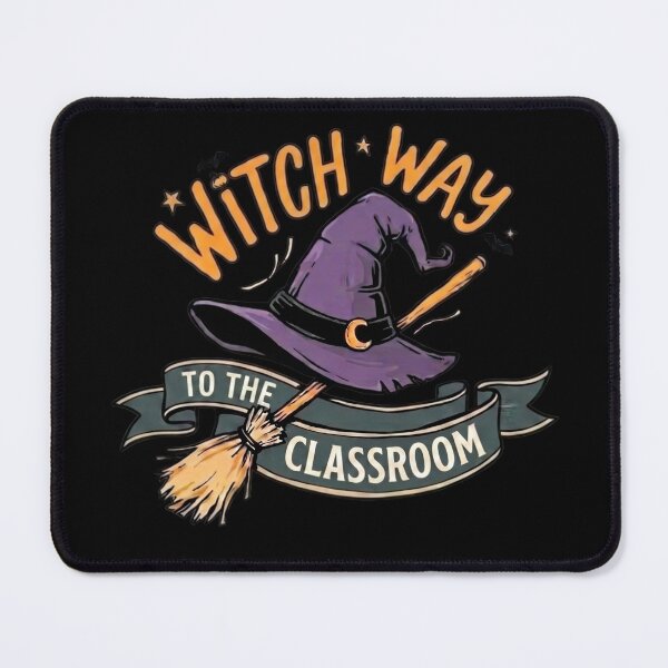 Item preview, Witch Way To The Classroom Halloween Design, Spooky School Magic, Cute Fall Classroom Art Halloween Design, Spooky School Magic, Cute Fall Classroom Art designed and sold by ByPawel.