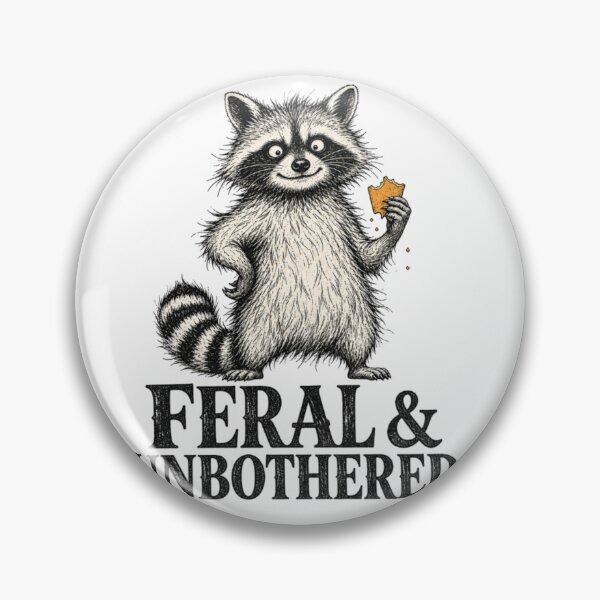 Item preview, Unbothered Raccoon Feral Funny Animal Vintage Design designed and sold by ASMR10.