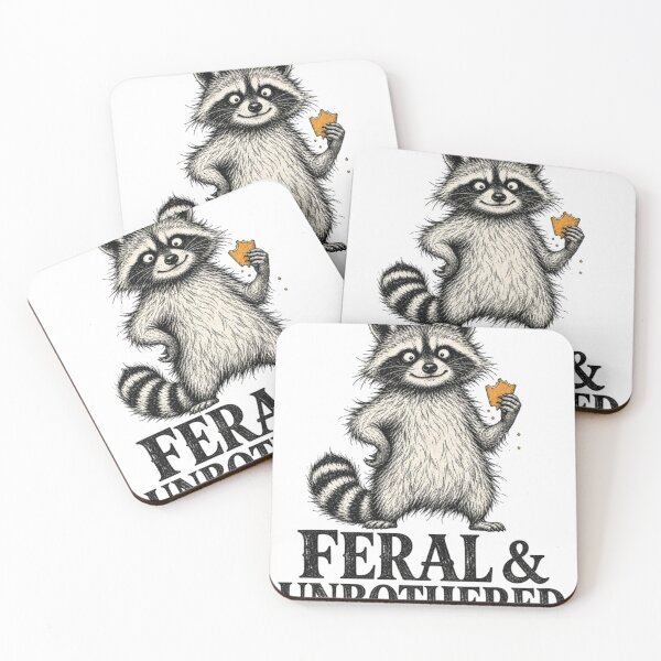 Item preview, Unbothered Raccoon Feral Funny Animal Vintage Design designed and sold by ASMR10.