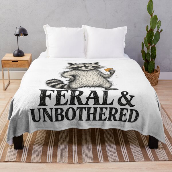 Item preview, Unbothered Raccoon Feral Funny Animal Vintage Design designed and sold by ASMR10.