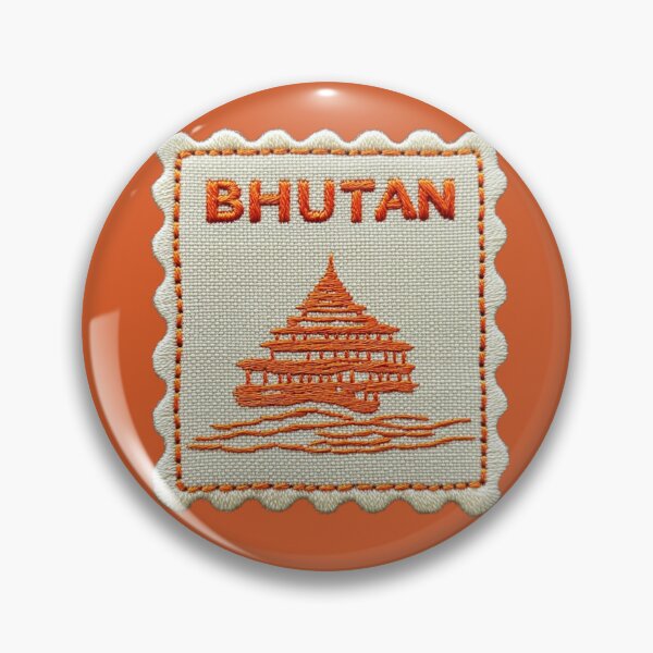 Item preview, Bhutan Travel Patch Dzong Monastery Embroidered designed and sold by tiigerdad.