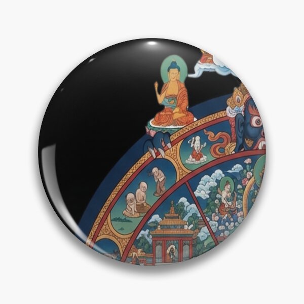 Item preview, Buddhist Wheel of Life Bhavacakra designed and sold by karybaquetu10.