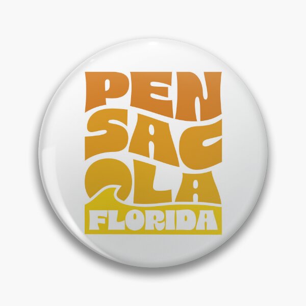 Item preview, Pensacola Stacked Design (Orange Wave) designed and sold by Justin Ellis.