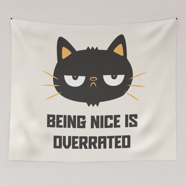 Item preview, Being Nice is Overrated Illustration designed and sold by beboplab.
