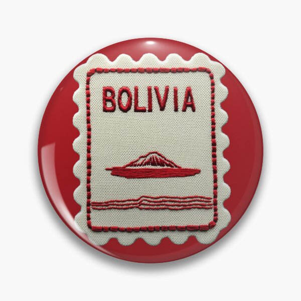 Item preview, Bolivia Travel Patch Salt Flats Embroidered designed and sold by tiigerdad.