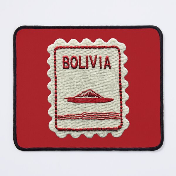 Item preview, Bolivia Travel Patch Salt Flats Embroidered designed and sold by tiigerdad.
