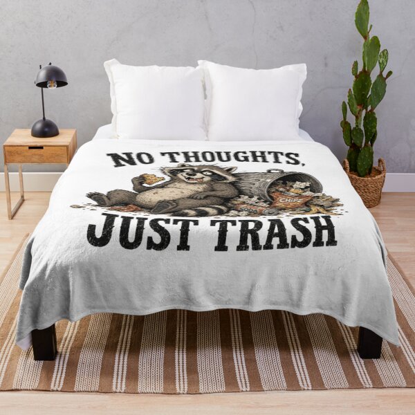 Item preview, Dumpster Raccoon No Thoughts Just Trash Funny Trash Panda Vintage Design designed and sold by ASMR10.