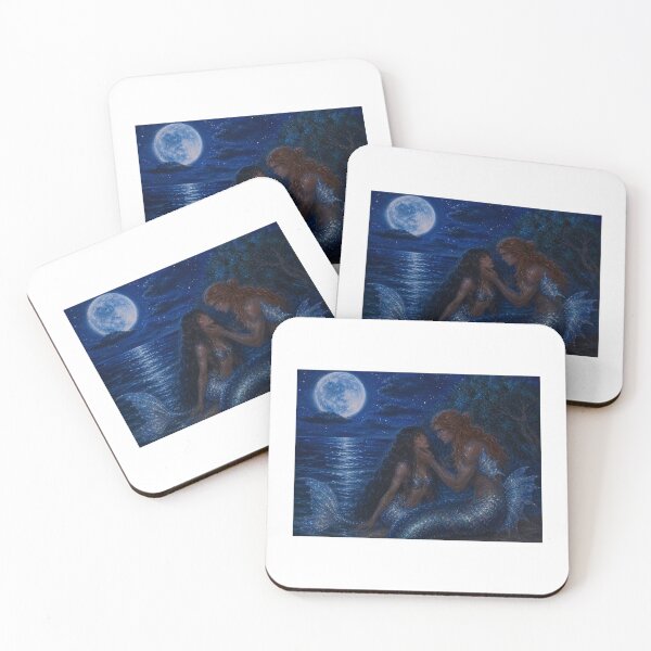 Item preview, A Moonlit Mermaid and Merman Romance designed and sold by Aquamarineelle.