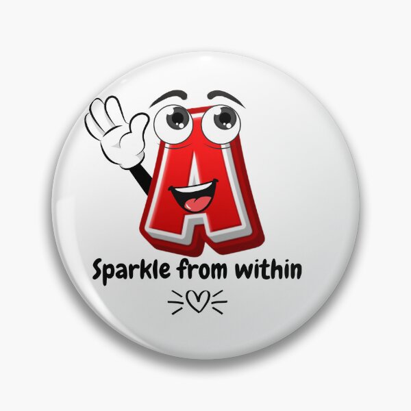 Item preview, Sparkle from within Letter A Cartoon designed and sold by ImaginARTDesign.