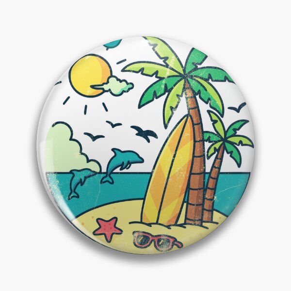 Item preview, Ocean Springs Mississippi Retro Badge Design | Surf & Sun Vacation Print designed and sold by DonnaRaine.