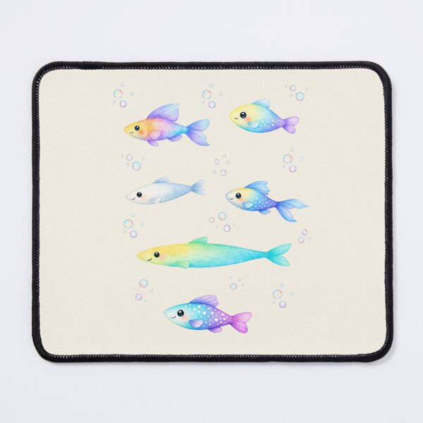 Item preview, Fish School Watercolor Pattern designed and sold by DariaCraft.