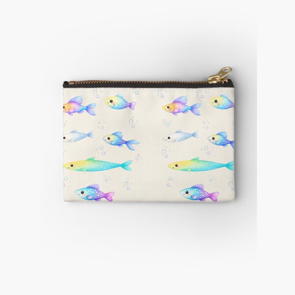 Item preview, Fish School Watercolor Pattern designed and sold by DariaCraft.