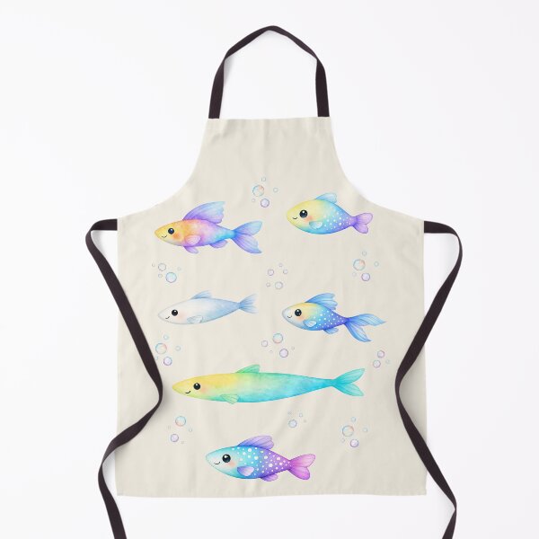 Item preview, Fish School Watercolor Pattern designed and sold by DariaCraft.